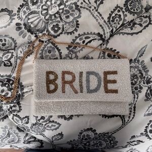 Beaded Bride Clutch Purse